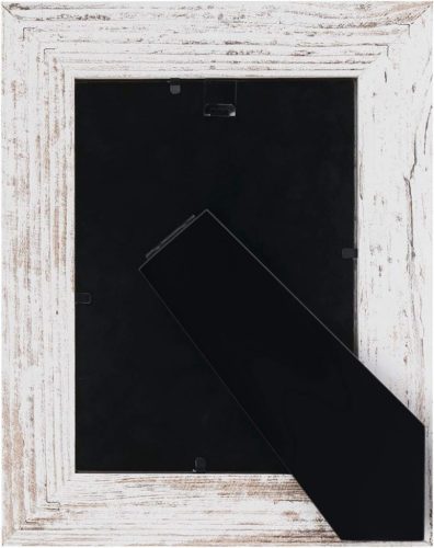 3-teiliger Bilderrahmen - Stand- und Wandrahmen, 10x15cm (Vintage-Weiß)