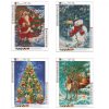 KRUCE Diamond Painting mit Wintermustern 4 Stk