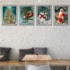 KRUCE Diamond Painting mit Wintermustern 4 Stk