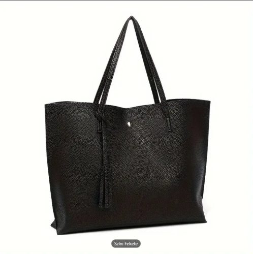 Modische Damentasche (schwarz)