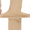 Yulaixuan Fußlose Strümpfe 2 Stück (Beige-Schwarz)