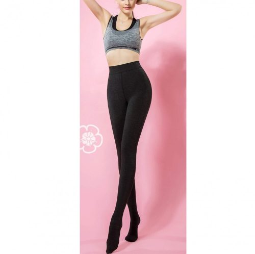 Yulaixuan Dicke Damen-Strumpfhose aus Baumwolle, 2Stück (schwarz)