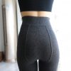 Yulaixuan Dicke Damen-Strumpfhose aus Baumwolle, 2Stück (schwarz)