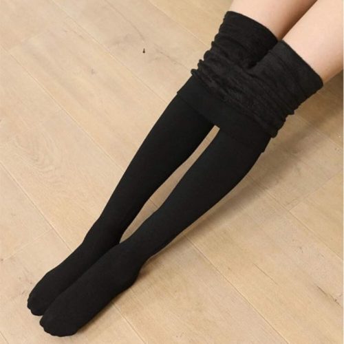 Yulaixuan Damen Strumpfhosen 2 Stück (Schwarz-Grau)