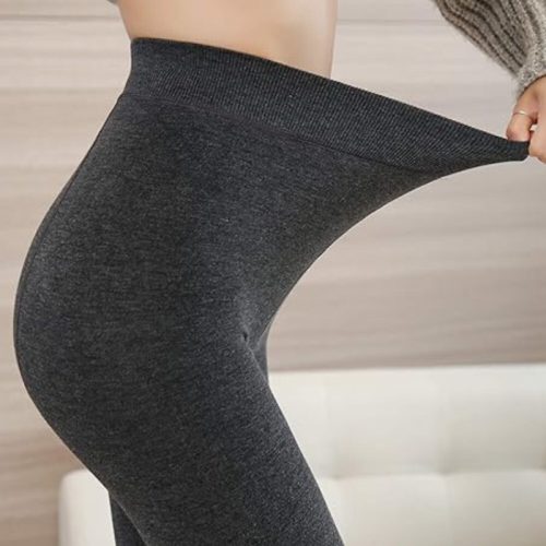 Yulaixuan Damen Strumpfhosen 2 Stück (Schwarz-Grau)
