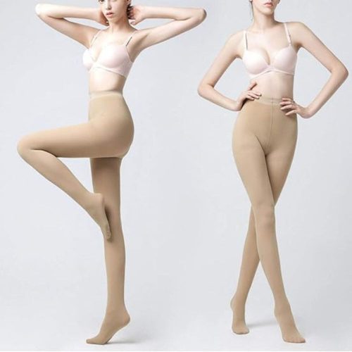 Yulaixuan Damen Strumpfhosen 4 Stück (Schwarz-Lila)