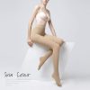 Yulaixuan Damen Strumpfhosen 4 Stück (Schwarz-Lila)