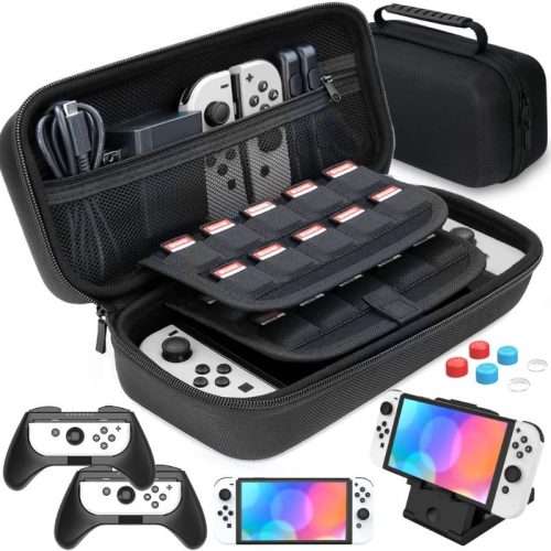 HEYSTOP Tragbare Hülle für Nintendo Switch – Schwarz