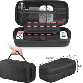 HEYSTOP Tragbare Hülle für Nintendo Switch – Schwarz