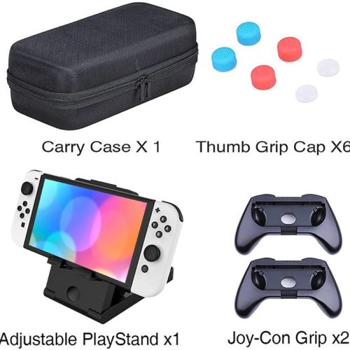 HEYSTOP Tragbare Hülle für Nintendo Switch – Schwarz