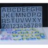 Professionelle Silikonform - Buchstaben und Zahlen