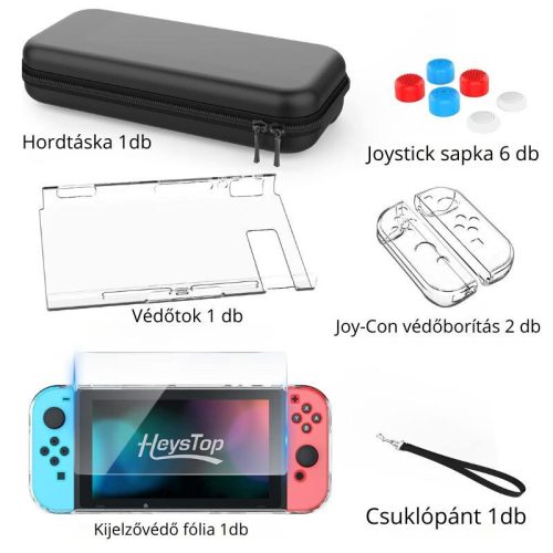 HEYSTOP Nintendo Switch Schutzset - Schwarz