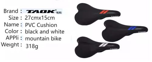 TAOK Mountainbike-Sitzkissen – (Weiß/Schwarz)