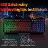 WisFox LED Gamer Billentyűzet –  USB PC-hez és Laptophoz