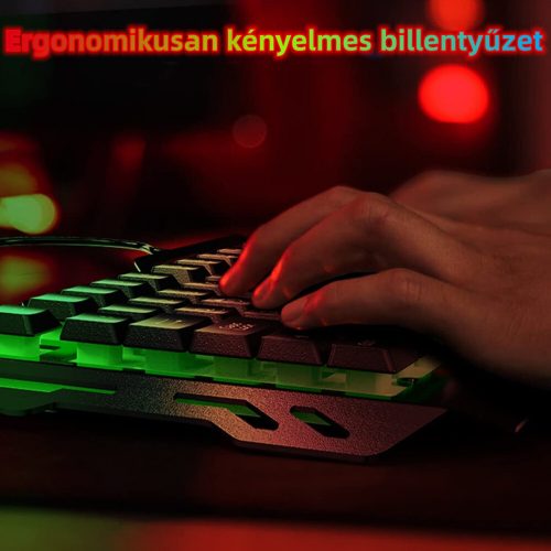 WisFox LED Gamer Billentyűzet –  USB PC-hez és Laptophoz
