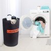 Lifewit Wäschekorb Schwarz 115 L