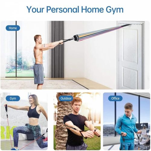Fitbody Fitness Gummiseil für Krafttraining 11 Stück (Farbe)