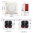 Iolloi Rotary, integrierter Dimmerschalter für dimmbare LEDs 150 W