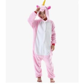 Onesie Tierkostüm Einhorn 140cm (Pink)