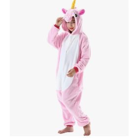 Onesie Tierkostüm Einhorn 140cm (Pink)
