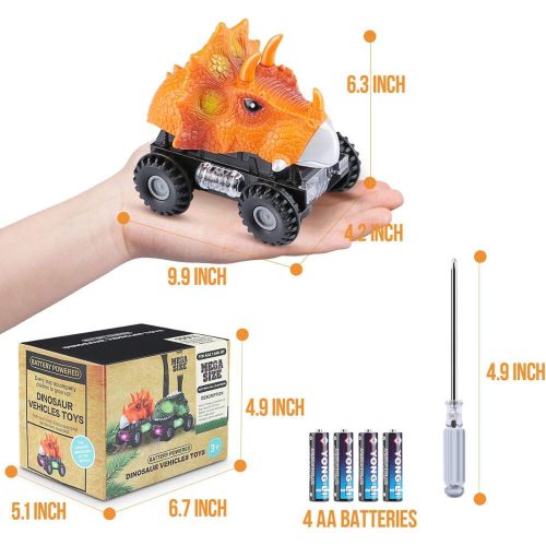 Tencoz Dinosaurierautos mit LED-Beleuchtung