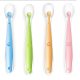 TheToddly Fütterlöffel aus weichem Silikon für Babys und Kleinkinder, 4Stück (Orange, Blau, Rosa, Grün)