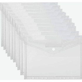 20 transparente Plastikmappen