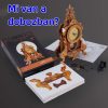 CubicFun 3D-Puzzle-Desktop-Pendeluhr mit Schnitzerei