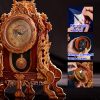 CubicFun 3D-Puzzle-Desktop-Pendeluhr mit Schnitzerei