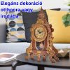 CubicFun 3D-Puzzle-Desktop-Pendeluhr mit Schnitzerei