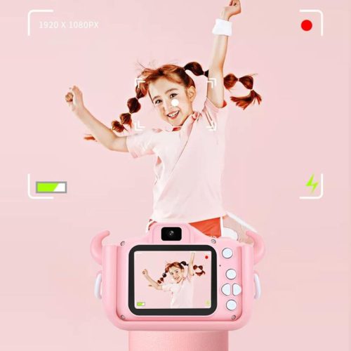 Bshop Digitalkamera für Kinder (Pink, Elefant)