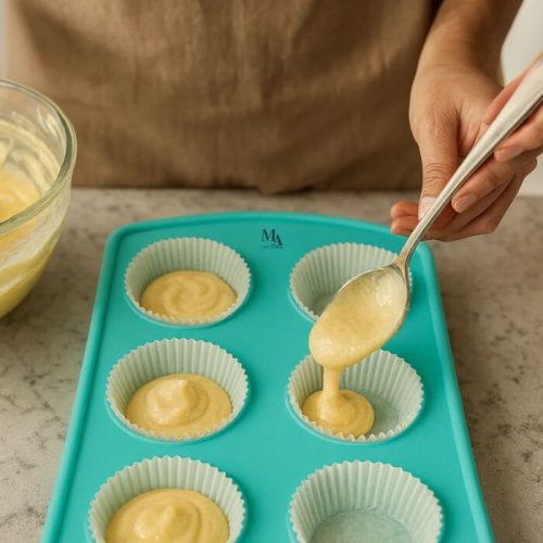 Silikon-Antihaft-Muffinform (blau)