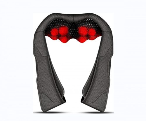 MagicMakers Rückenmassagegerät Nackenmassagegerät mit Heizfunktion (Braun)