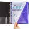 20 transparente Plastikmappen, in ausgewählten Farben