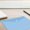 20 transparente Plastikmappen, in ausgewählten Farben