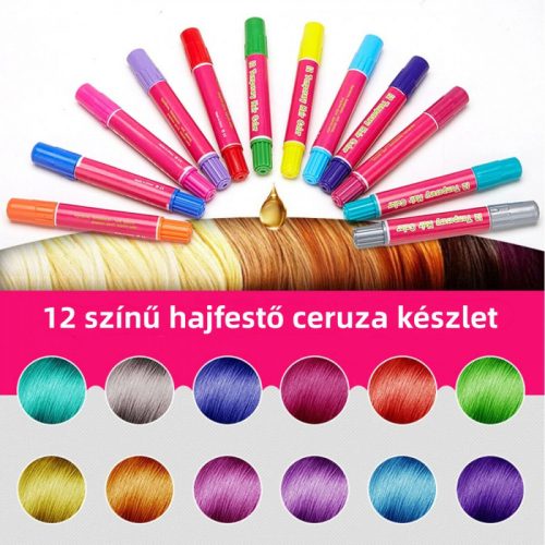 BDream Haarfärbestift-Set mit 12 Farben, mit Wasser ausspülbar