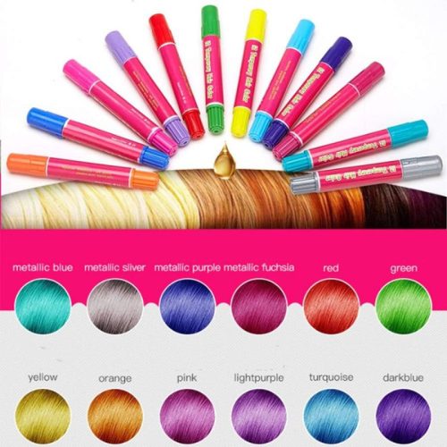 BDream Haarfärbestift-Set mit 12 Farben, mit Wasser ausspülbar