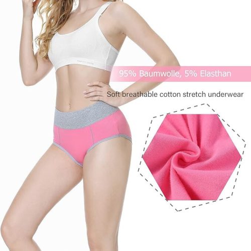 Tuuhaw High Waist Damenunterwäsche XL 5 Stk