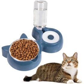   Zonsuse Futternapf für Katzen mit automatischem Wasserspender