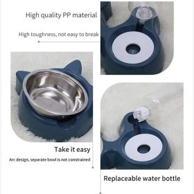   Zonsuse Futternapf für Katzen mit automatischem Wasserspender