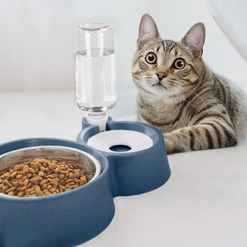 Zonsuse Futternapf für Katzen mit automatischem Wasserspender