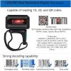 Tera HW0003 Drahtloser Ring-Barcodescanner – 1D/2D, QR-Code, Bluetooth, USB, 2, 4GHz