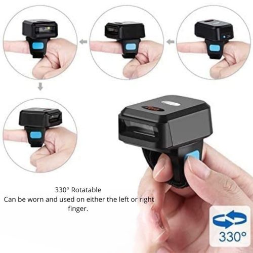 Tera HW0003 Drahtloser Ring-Barcodescanner – 1D/2D, QR-Code, Bluetooth, USB, 2, 4GHz