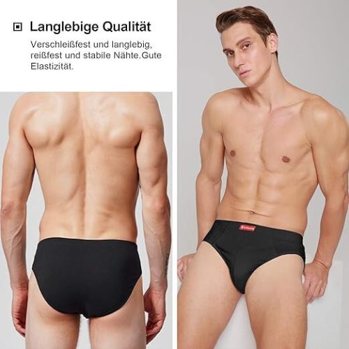 Fullluwaa Herrenunterwäsche XL 6 Stück (Blau-Schwarz)