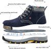 SROTER Stahleinlegesohlenstiefel 46 (Blau)