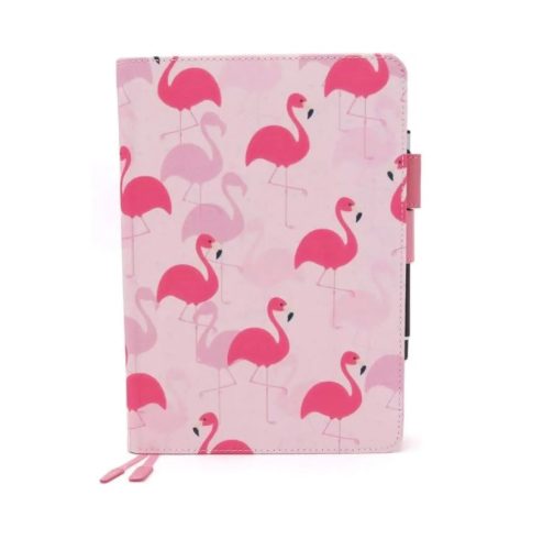 Baby-Gesundheitsbuchcover mit Flamingo