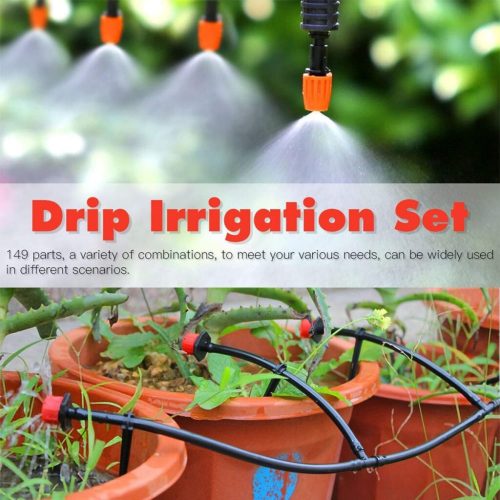 Automatisches Tropfbewässerungssystem-Set für den Garten, 149-tlg