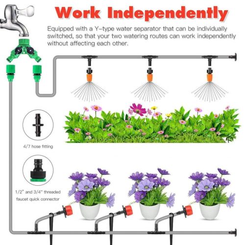 Automatisches Tropfbewässerungssystem-Set für den Garten, 149-tlg