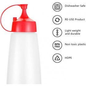 LikeSun Plastiksaucenglas 550ml 3 Stk