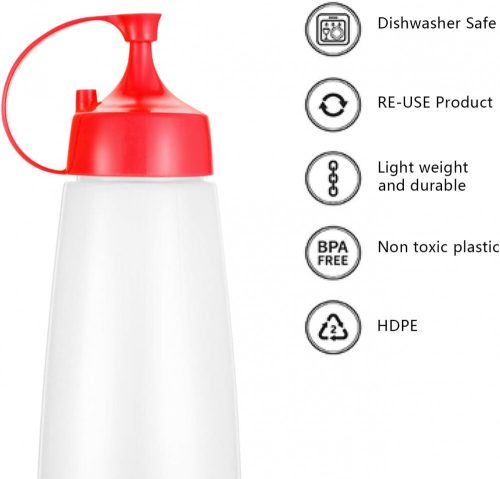 LikeSun Plastiksaucenglas 550ml 3 Stk